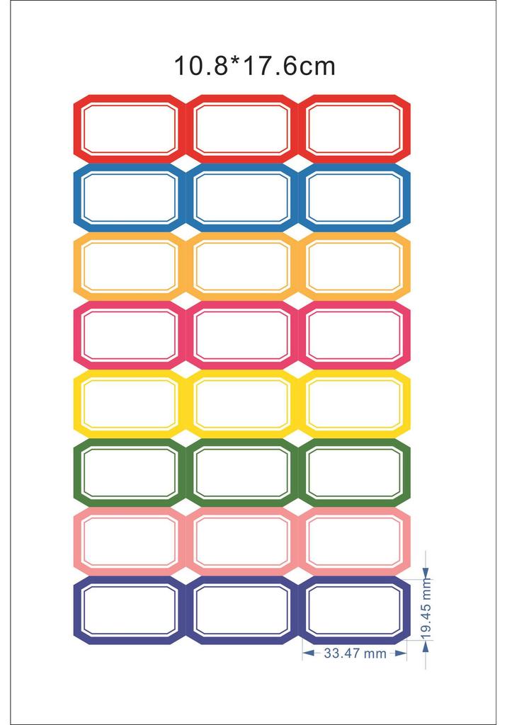 A6 Binder Refill Inserts for Cash Budgeting with Label Stickers