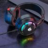 Wired Game Headsets Earphone for Phone PC Tablets Audiobook Over Ear RGB Lights