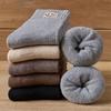 5 Paar Wintersocken für Herren, Business-Socken, neue klassische Thermo-Socken, warm, verdickt, Retro-Schnee-Socken, lässig