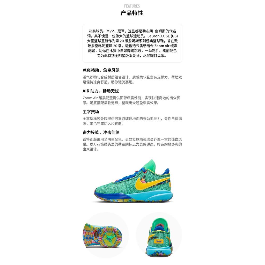 Nike LeBron 20 SE Kaleidoscope GS DV3021-300