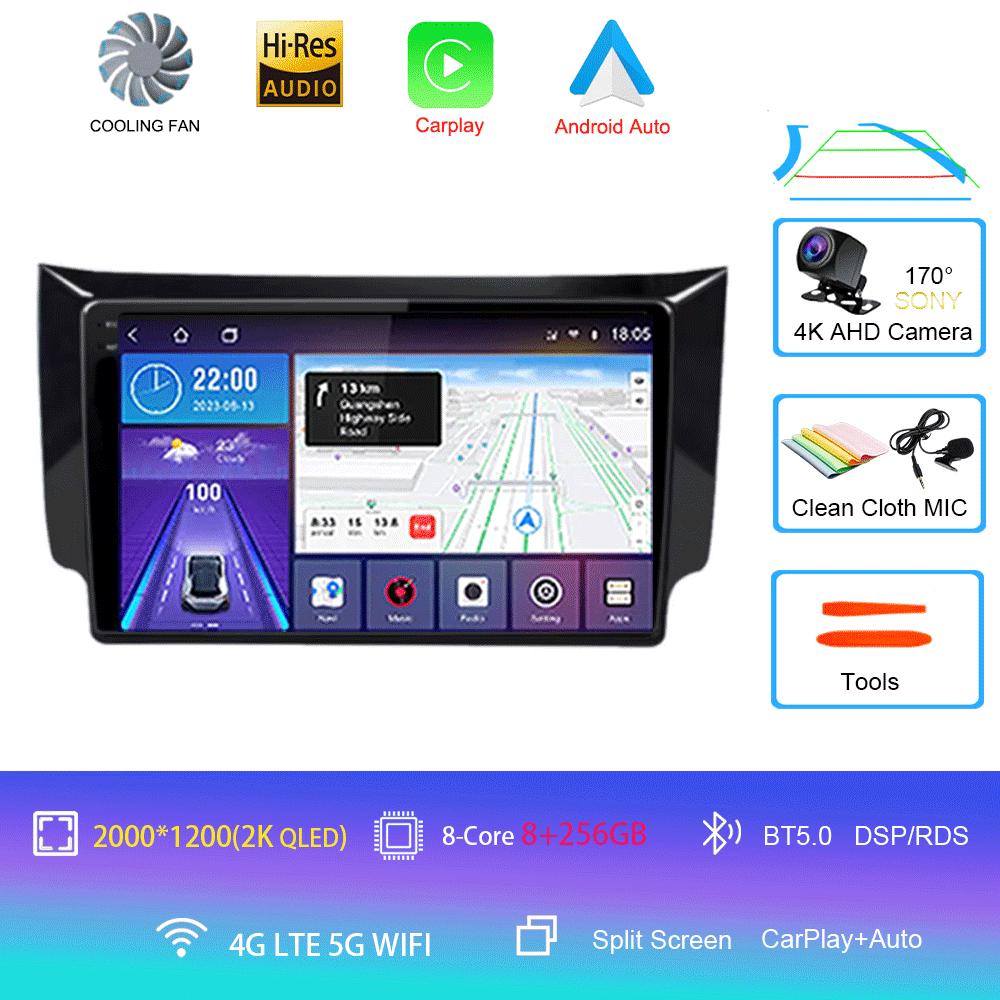 Car Radio Android 14 Carplay Auto For Nissan Sylphy B17 Sentra 12 2012 2013 2014-2018 GPS Multimedia Video Player Stereo 2din 4G