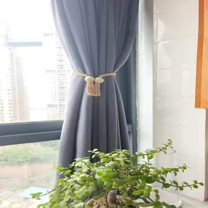 2 Strong Magnetic Curtain Straps, Curtain Straps, Outdoor Curtain Straps, Hand Woven Curtain Straps