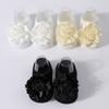 0-3 Years Baby Girls Princess Socks Flower Decoration Walking Socks