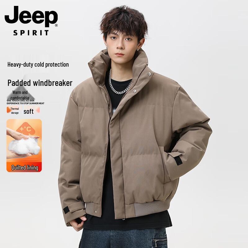 JEEP SPIRIT Men s Stand Collar Padded Jacket M