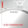 EVANS Drum Head Set EC2S Frosted Tom Pack 12 13 16 Inches ETP-EC2SCTD-S