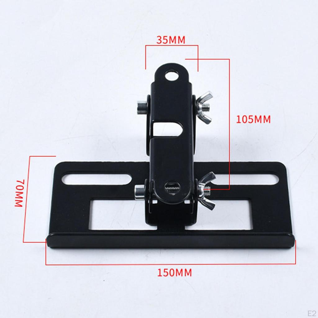 Speaker Wall Mount Alloy Adjustable Easy to Install Sturdy Ceiling Mounting Bracket Angle Adjustment
