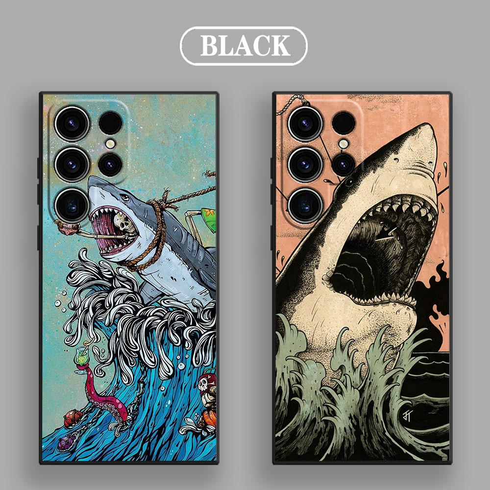Japanese Culture Wave Dragon Anime S26Ultra Case For Samsung Galaxy S26 S25 S24 S23 S20 S21 FE S22 Ultra Plus Cases Phone Cover