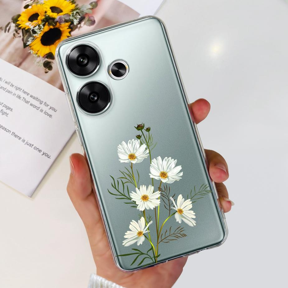 For Xiaomi Redmi Turbo 3 Case Cute Painted Cover Soft Silicone Phone Case For Xiaomi Poco F6 PocoF6 Redmi Turbo3 Back Cover Bags