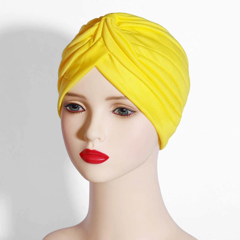 Indian Style Yoga Cap With No Brim Polyester Fabric Sunshade For Winter And Autumn
