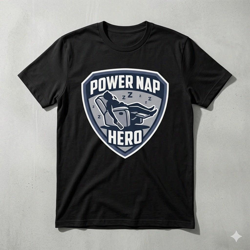 Power Nap Hero Funny Super Dad Father s Day T-Shirt XXXL