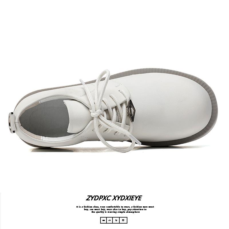 British platform Mickey Derby shoes men's trend fashion casual leather shoes white leather shoes men's trend shoes 166166-E