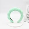 1pcs Fashion Microfiber Washing Wristbands Scrunchies Puffy Headband Spa Bubble Headband for Washing Face Makeup Shower Skincare