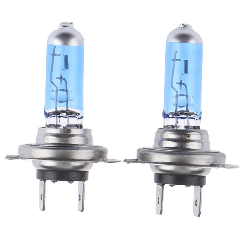 2Pcs H7 55W 12V 6000K Xenon White Gas Halogen Headlight Light Lamp Bulbs