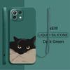 Case for Xiaomi Redmi A1 K60 K40 14C 13C 12C 9 8 10 A2 A3x Phone Cover Cartoon Black Cat Fashion