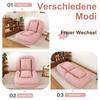 Foldable Sofa Bed for Adults & Pets – 5-Way Adjustable (90 degrees-180 degrees) with 2 Pillows, Lounger for Living Room