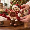Resin Reading Owl Statue Book Lover Shelf Sitter Figurine, Statue, Whimsical Forest Animal Ornament Farmhouse Tabletop for Bookshelf Home Decor,