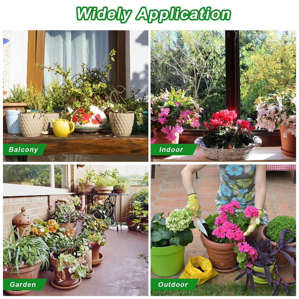 12 Pcs 8 Inch Plant Level Pot Elevator Plant Stand Heavy Duty Plant Stand Black Round Stand Saucer Plant Flower Pot Holder