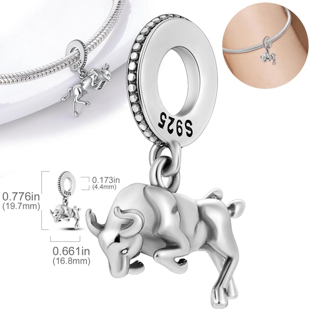 Copper Animal Dinosaur Lion Wolf Tiger Rabbit Pendant Fit Charm Original Bracelet Diy Fine Jewelry Making For Women