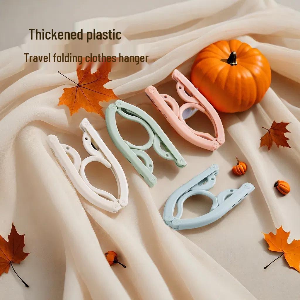 Multifunctional Non-Slip Folding Clothes Hanger & Drying Rack for Travel, Dormitory, or Hotel.