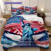 Patriotic Theme Statue of Liberty Bedding, Duvet Cover, Pillowcase, Home Decoration, Birthday Gift (1 * Duvet Cover+2 * Pillowcase, Coreless)