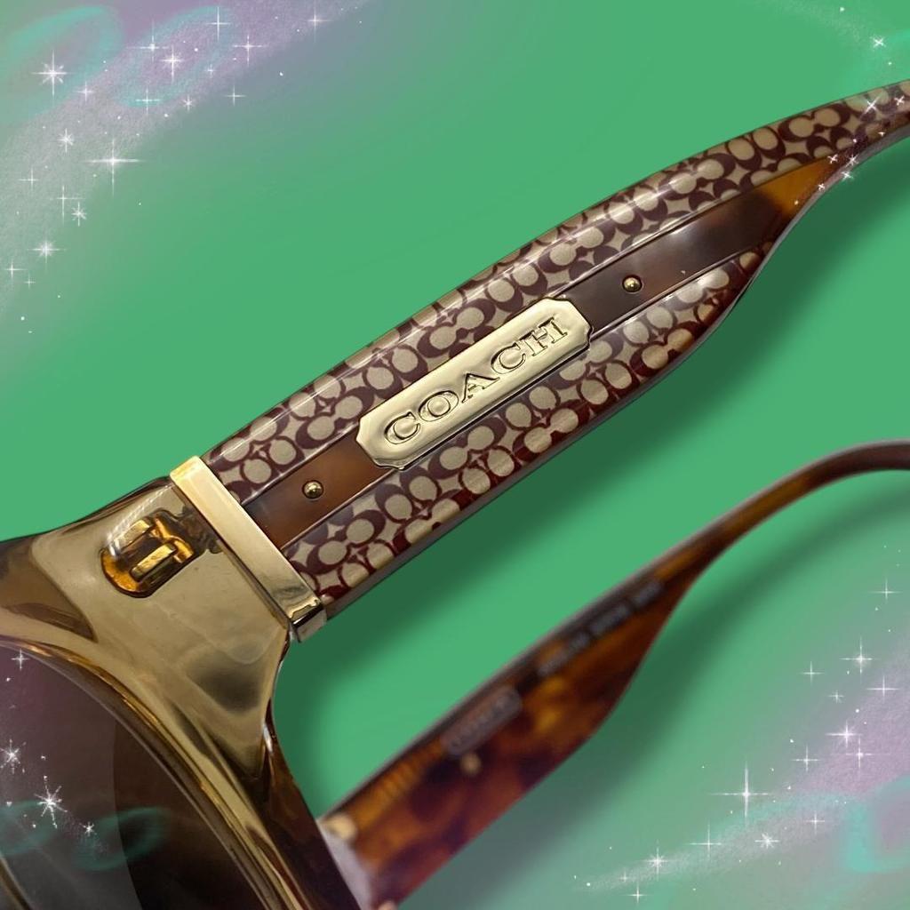 Used [Good Condition] Coach Women's Sunglasses Signature Brown S701A
