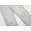 Amiri Trendy American Style Internet Famous Jeans with Fabric Patches, Torn Holes, Embroidery, Casual Trendy High Street Pants