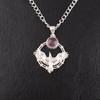 Purple Cat's Eye Gemstone 925 Sterling Silver Jewelry Handcrafted Pendant 1.43" CP-38-45
