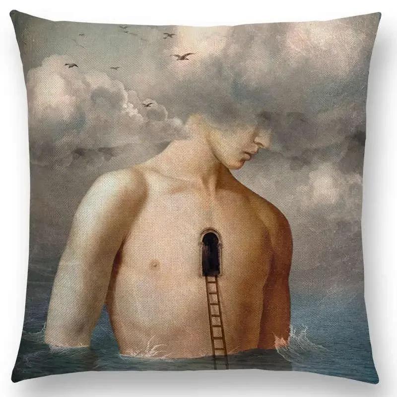 New Elegant Lady Cute Girl Shakespeare Imagine Fantasy Oil Painting Dreamy Feeling Fable Fate Thorw Pillow Case Cushion Cover
