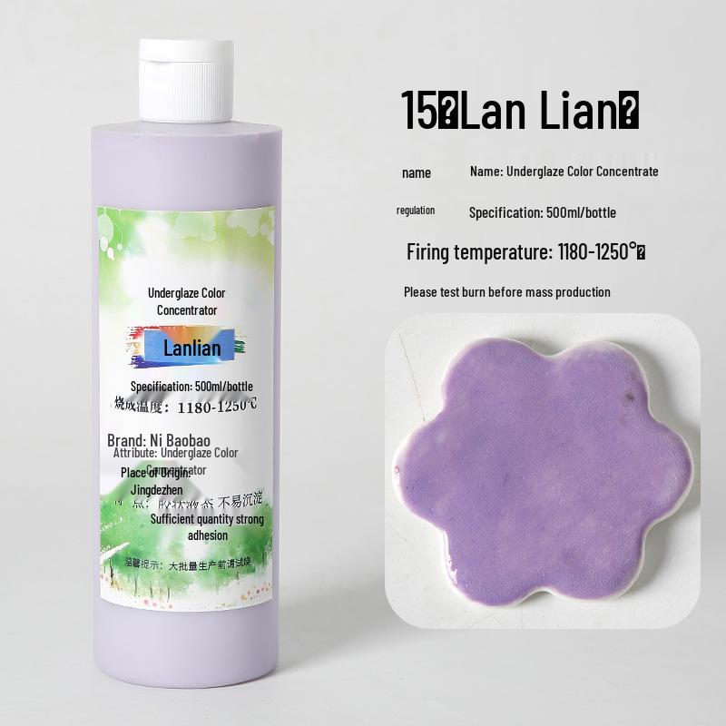 Ceramic Underglaze Concentrate 500ml – Medium Temp Pigment for Pottery Painting