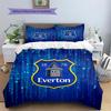 Everton Football Club Pattern Bedding Quilt Set  Home Decoration  Gift (1 * duvet cover + 2 * pillowcase  without core)