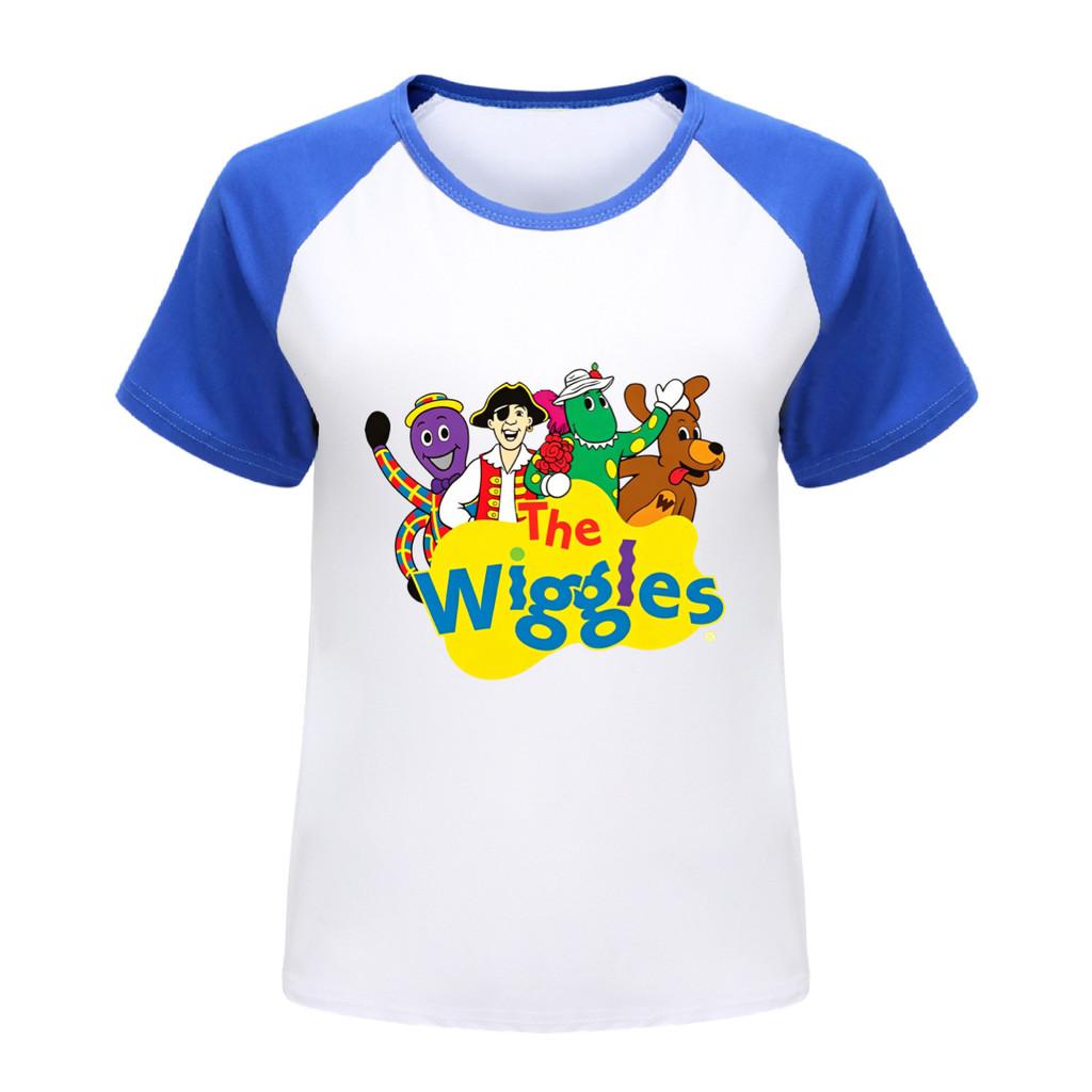 5749 Kids Boys Girls the wiggles Anime Raglan Sleeves T-Shirt 100cm