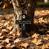 Pet Tombstone Religious Symbol Angel Shape Memorial Stone Pet Loss Gift Cat Dog Remembrance Headstone for Garden Yard