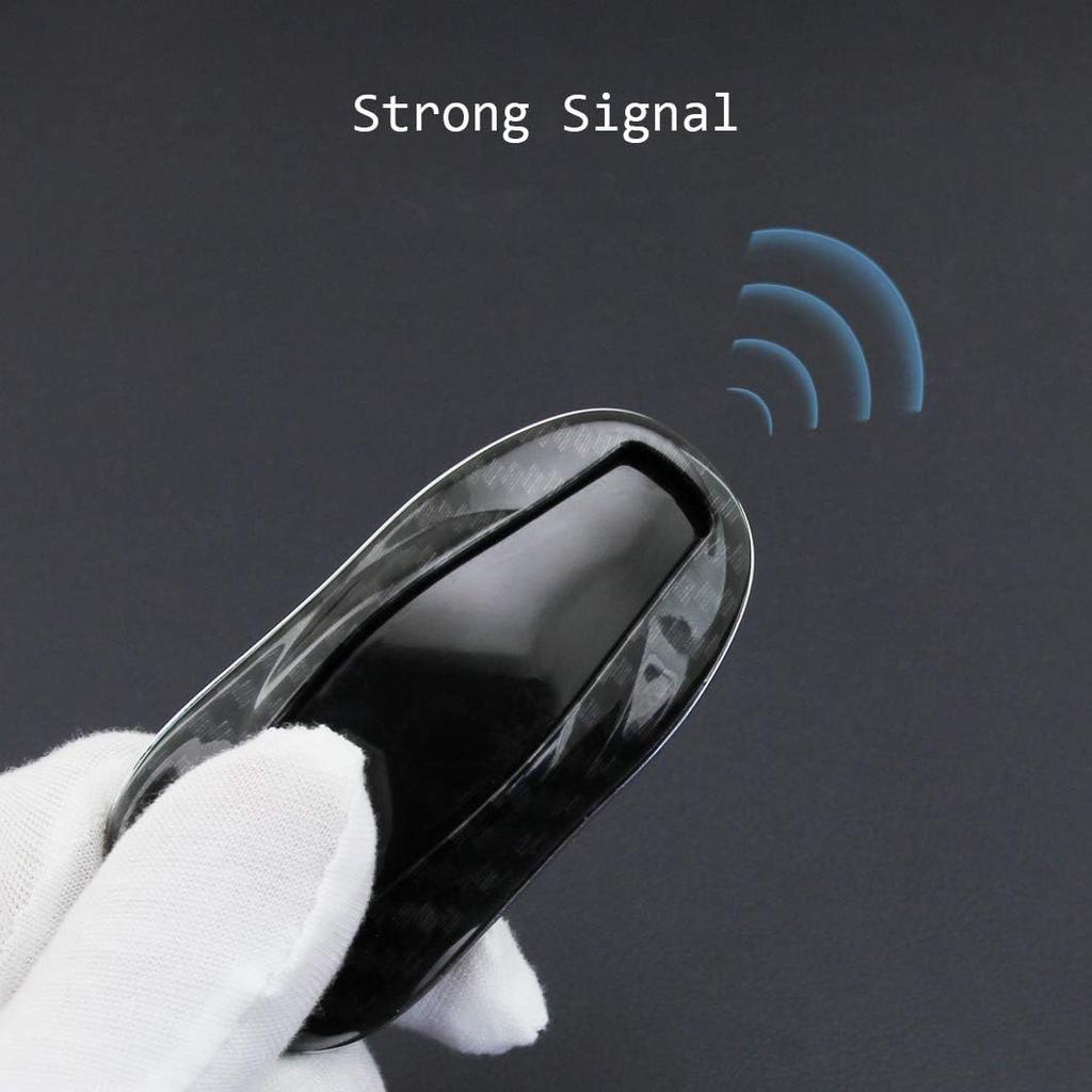 For Tesla Key Fob Cover Case, Premium Hard ABS Carbon Fiber Pattern Key Fob Case for Model 3 Y S ModelY ModelS Smart Remote Control Car Key Protector