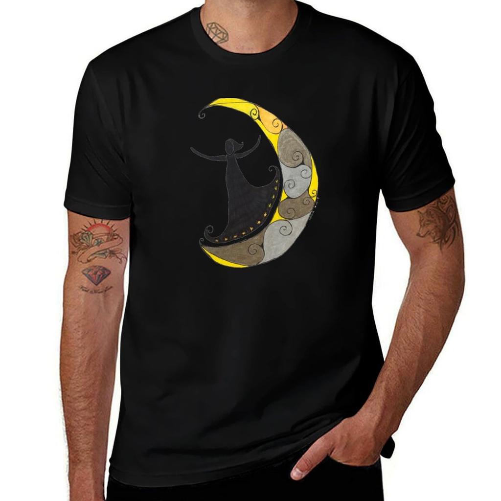 Women and The Moon TShirt Active Wear Sports TShirt for Unisex