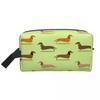 Dachshund Badger Cosmetic Bag Women Cute Big Capacity Sausage Dog Makeup Case Beauty Storage Toiletry Bags