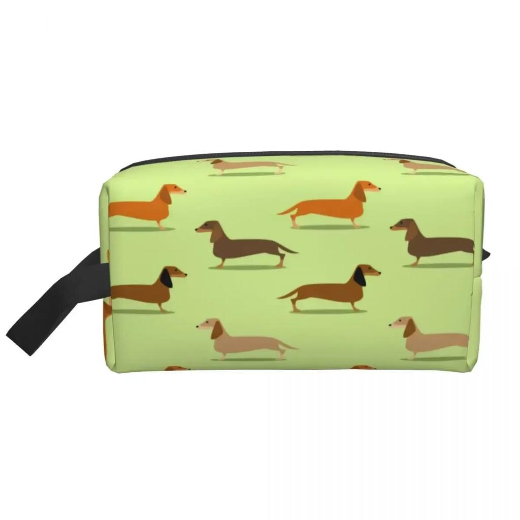 Dachshund Badger Cosmetic Bag Women Cute Big Capacity Sausage Dog Makeup Case Beauty Storage Toiletry Bags