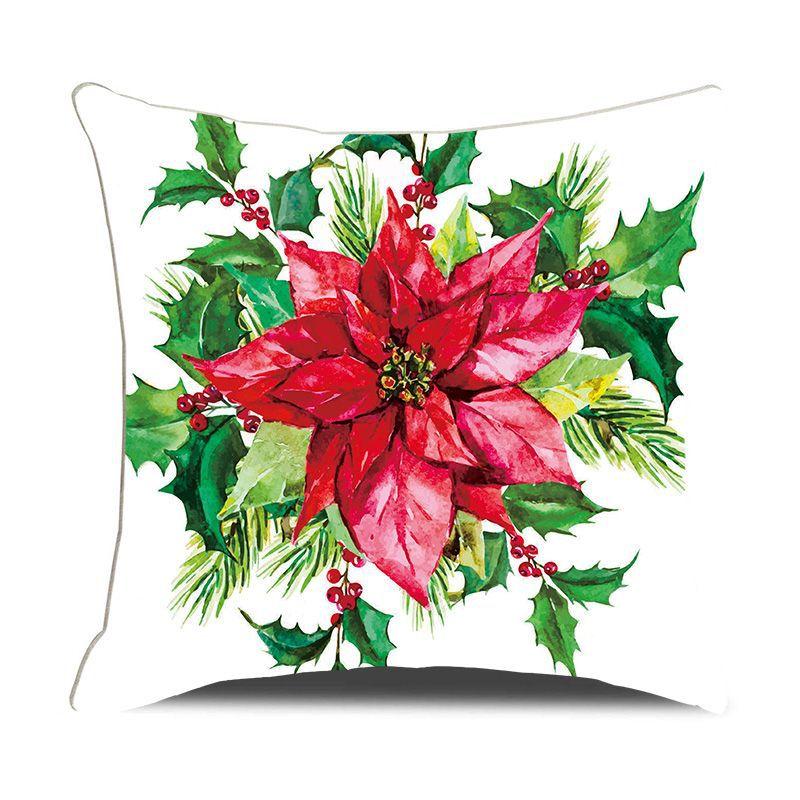 European Christmas Pillow Cushion Creative Home Linen Short Plush Bedside Sofa Pillow Case
