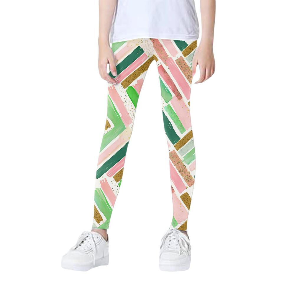 Girls' Slim Fit Leggings - Color Base Layer Pants