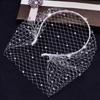 2pcs Wedding Fascinator Hair Hoop Rhinestones Crystal Headband Jewelry for Women