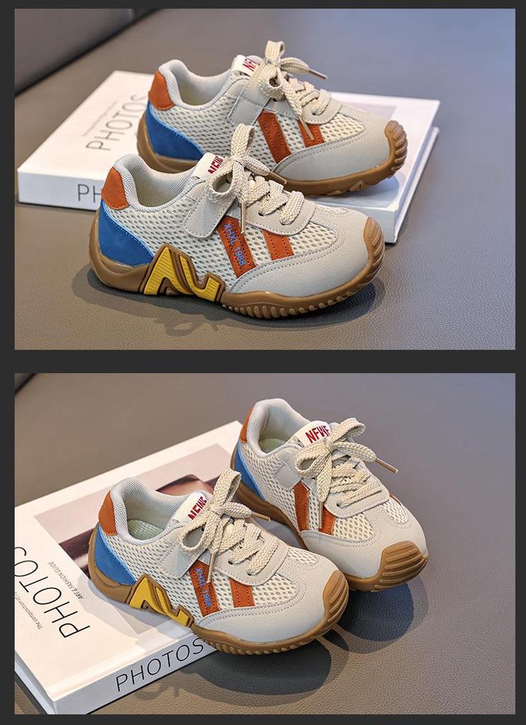 Kids' Korean Style Breathable Mesh Sneakers - Boys' & Girls' Casual Cortez Shoes for Spring & Autumn 2026