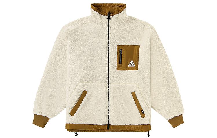 Vans Velvet Jackets Unisex Brown Stand Collar Thickened VN0A4UTM1M7 L
