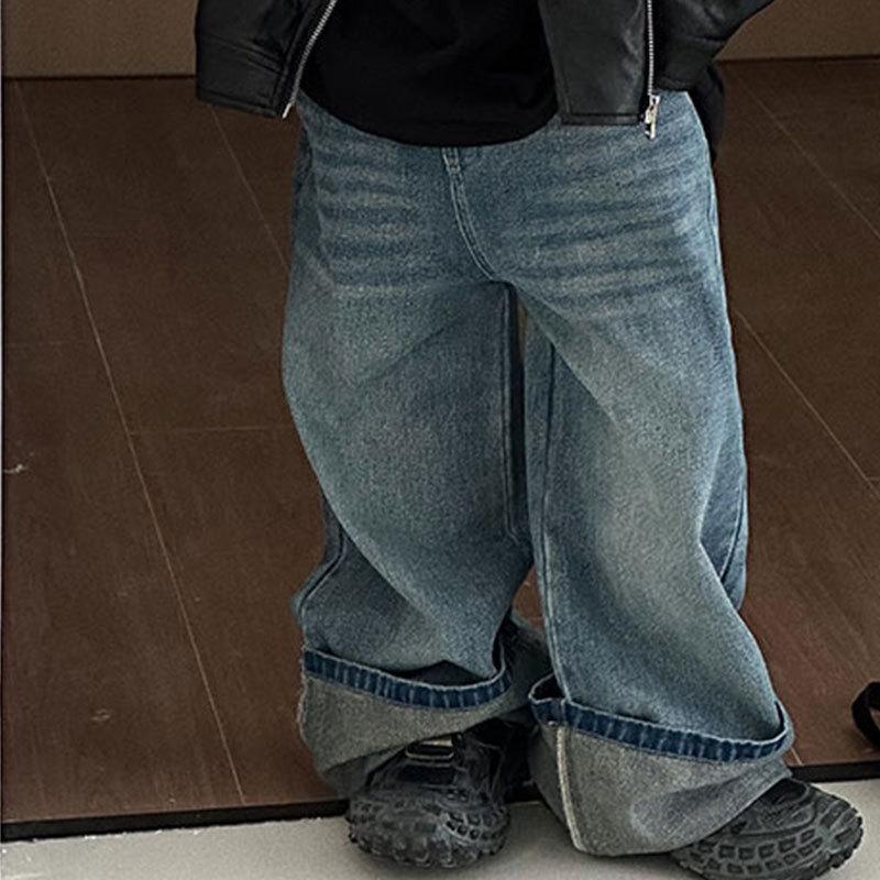 Boys' Mid-Length British Style Trench Coat - Spring/Autumn 2025 Fashion