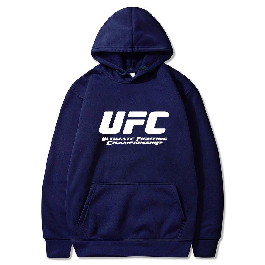 Unisex Herbst/Winter UFC Bedruckter Hoodie - Trendige Plus Samt Freizeit Sportbekleidung
