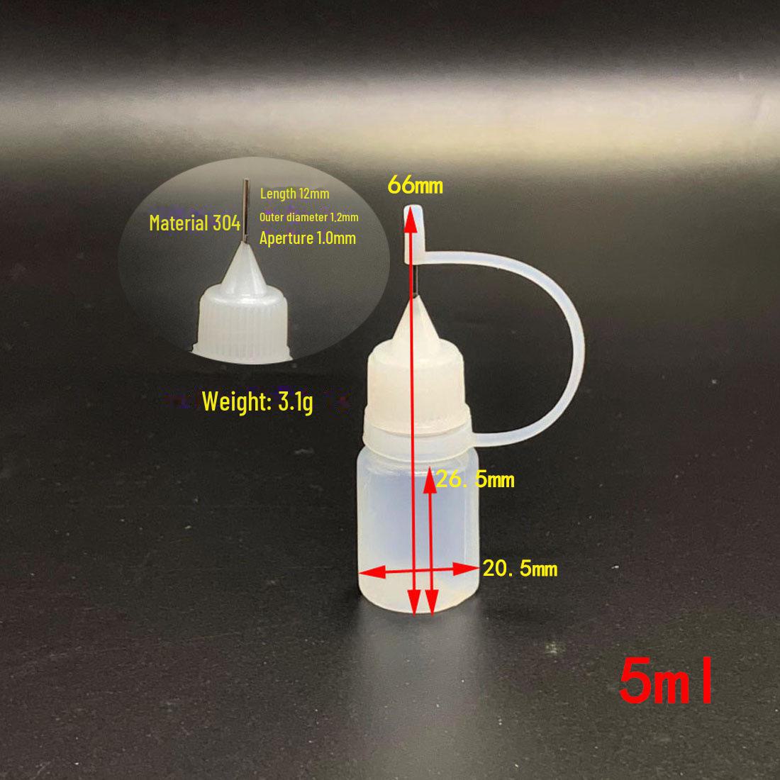 

Флакон-пинхол 5/10/20/50 мл для пигментов или косметических жидкостей 5 ml syringe bottle