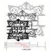Custom Metal Tin Sign Scroll Design Address Plaque House Number Home Decor