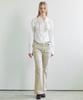 ETRE AU SOMMET Cargo Pintuck Bootcut Pants (Beige)