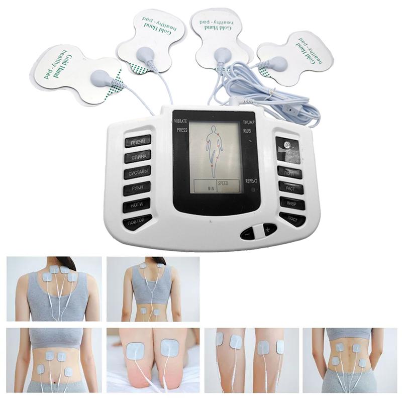 Ruská nebo anglická verze Elektronická pulsní masáž zeštíhlující tělo pro svalovou relaxaci Stimulátor úlevy od bolesti Tens Akupunkturní terapeutický přístroj