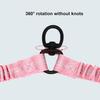 BAOBOTE Pet Double Dog Leash, Shock Absorbing Reflective Bungee Lead Walk 2 Dogs with Ease, 360° Swivel No Tangle Double Dog Walking & Training