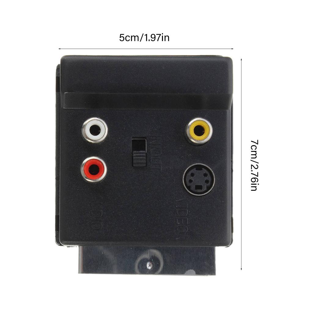 21Pin Male Female SCART AV Adapter Featuring Slip Proof Grip And Storage Friendly Hanging Hole For Organized Use