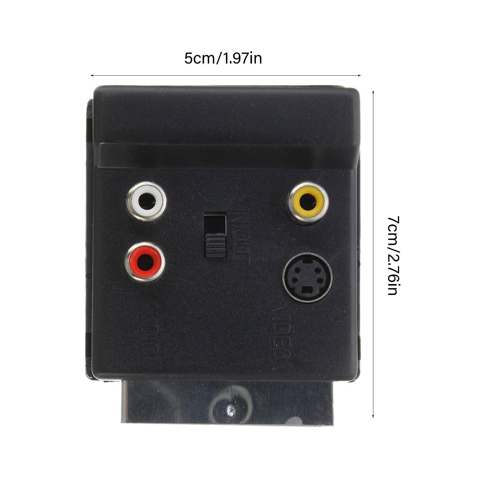 

21Pin Male Female SCART AV Adapter Featuring Slip Proof Grip And Storage Friendly Hanging Hole For Organized Use 1